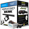 Für JEEP Grand Cherokee Typ WK Anhängerkupplung abnehmbar +eSatz 13pol 13- Set