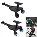 Buggy Board Kiddy mit Sitz Trittbrett 360° Rollbrett Zweirad für Kinderwagen DE