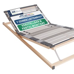 7 Zonen Lattenrost verstellbar & fertig montiert 90x200 100x200 120x200 140x200