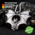 Amulett "Fledermaus" in Silber - "Anhänger" Bat, Gothic, Punk, Schmuck, Kette