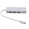 USB C auf 3 x USB A und RJ45 Aluminium Ethernet Lan Adapter Hub Kabel Mac