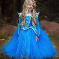 Elsa Anna Kostüm Kinder Mädchen Prinzessin Kleid Cosplay Karneval Outfits Neu