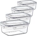 4er-Set Frischhaltedosen mit Clipverschluss 1,4L Gefrierdosen Voratsdosen