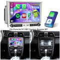 Für Porsche 911 997 Cayman Boxster 987 CarPlay Autoradio GPS WIFI 64G Android 13