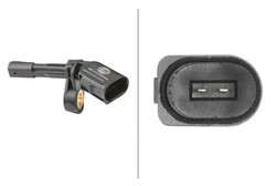 ABS-Raddrehzahlsensor Hinterachse 6PU 012 039-031 HELLA für VW SKODA AUDI SEAT