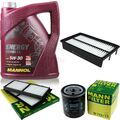 5L MANNOL 5W-30 Combi LL+MANN-FILTER Filterpaket für Mazda 3 BL 2.0 MZR DiSI