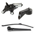 Für Skoda Octavia II 1Z Combi Wischermotor Hinten Scheibenwischer Arm Spritzdüse