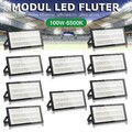 10X 100W LED Fluter Modul Flutlicht Ultra Dünn Garten Scheinwerfer Außenstrahler