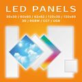2 x LED Panel 62x62 4000K Deckenleuchten (1 St = 20,50 EUR) Rasterdecke 100 lm/W
