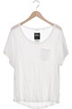 Opus T-Shirt Damen Shirt Kurzärmliges Oberteil Gr. EU 42 Crème Weiß #0tvg843