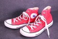 Converse All Star Classic Chucks HI Unisex Sneaker Gr. 38 Canvas rot weiß BC1219