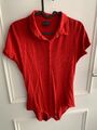 Lacoste Damen Body Shirt mit Kragen Business Büro Polo Rot L 40