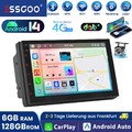 DAB+ Android 14 Apple Carplay Autoradio 7" 2 DIN GPS RDS WiFi AM 6+128G 8Core 4G
