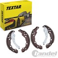 TEXTAR BREMSBACKEN SATZ 203mm +RADBREMSZYLINDER +NACHSTELLER passend für DACIA L