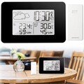 Digital Funkuhr Wetterstation Funkwecker mit Außensensor Thermometer Hygrometer