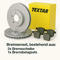 TEXTAR Bremsenset Bremsscheiben & Beläge Vorne für Ford Mazda