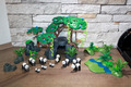 Playmobil Felsen Bäume mit Pandas zum Zoo Tierpark