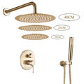 Unterputz Duschsystem Duschset 20/25/40cm Regendusche Kopfbrause brause Armatur