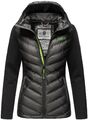 Navahoo Damen Fleece Hybrid Jacke Wanderjacke Kapuzenjacke Trekkingjacke B852