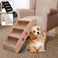  Hundetreppe Katzentreppe Hundetreppe mit 4 Stufen Haustiertreppe klappbar