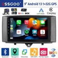 DAB+ 32G Android 13 Autoradio Für Smart Fortwo 451 2010-2015 CarPlay GPS RDS KAM