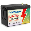 12V 300Ah LiFePO4 Lithium Batterie 200A BMS 15000+Zyklen für Solar Wohnmobil RV