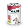Yarrah Bio-Katzenfutter Bröckchen mit Huhn und Rind | 12x 405g