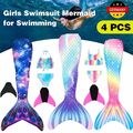 Kinder flosse Meerjungfrauen Kind Bikini Mermaid Meerjungfrau-Monoflosse Schwanz