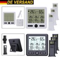 Funk Wetterstation Digitale Mit Farbdisplay Thermometer Innen-Außensensor Wecker