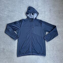 ADIDAS Herren Retro Trainingsjacke Gr. L Kapuze Sportjacke Track Jacke 9114 Grau