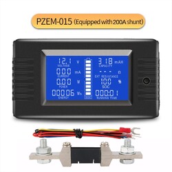 LCD-Panel AC/DC Digital Power Watt Meter Monitor Spannung Voltmeter Amperemeter