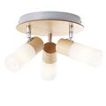 Brilliant Decken Spot Strahler Lampe Leuchte BABSAN 3flg. Metall Holz Kunststoff