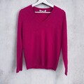 M&S Autograph Pure Cashmere Pullover Pulli Hot Pink Gr. XS NEU 
