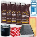 FEBI Filter Set + 5L Mannol Energy Formula PSA 5W-30 passend für Peugeot Citroen