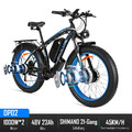 E Bike Herren Damen Elektro fahrrad 48V 20Ah E-Mountainbike 26 Zoll Shimano 7