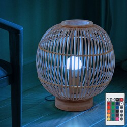 Tischleuchte Tischlampe Nachttischlampe Farbwechsler dimmbar Fernbedienung LED