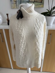 Repeat Kaschmir   Pullover Gr. 40 Zopfmuster Neu Mit Etikett Wollweiß