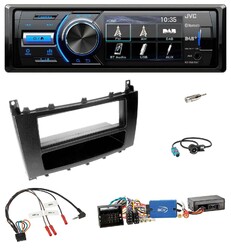 JVC Bluetooth Lenkrad USB DAB Autoradio für Mercedes C 2004-2007 aktiv