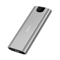 10Gbps M.2 NVMe SATA USB-A+C 3.2 GEN 2 Adapter Externes SSD Gehäuse Case Silber