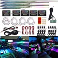 18in1 Universal Auto RGB LED Symphony Dynamic Ambientebeleuchtung Lichtleiste Q