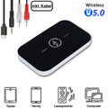 Bluetooth 5.0 Transmitter Empfänger Sender 2in1 Aux Audio Adapter TV Kopfhörer