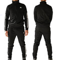 Adidas 3STR Team Kinder Trainingsanzug schwarz Jungen Mädchen Sport Jogginganzug