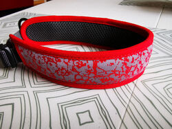 schönes Hundehalsband, rot, NEU!, reflektierend, von Hunter