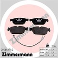 ZIMMERMANN Bremsbelagsatz, Scheibenbremse Vorderachse u.a. für CITROËN, DS