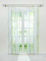 2er Schiebegardine mit Schlaufen Flächenvorhang Transparent Küchenvorhänge Voile