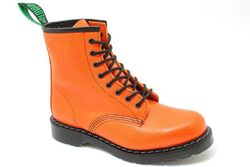 Solovair Made in England 8 Eye Orange Grain Derby Boot S212A-S8-551-SMS-G