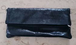 Clutch Tasche, schwarz leicht glänzend