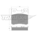 1x Bremsbelagsatz, Scheibenbremse TOMEX Brakes TX 12-33 passend für
