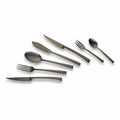 Echtwerk Tafelbesteck Essbesteck Besteck Set AVELINO 42lg Black Edition B-WARE 