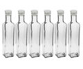 20 x 250 ml leere Glasflaschen Maraska Likörflaschen Flasche 0,25 Liter Eckig N